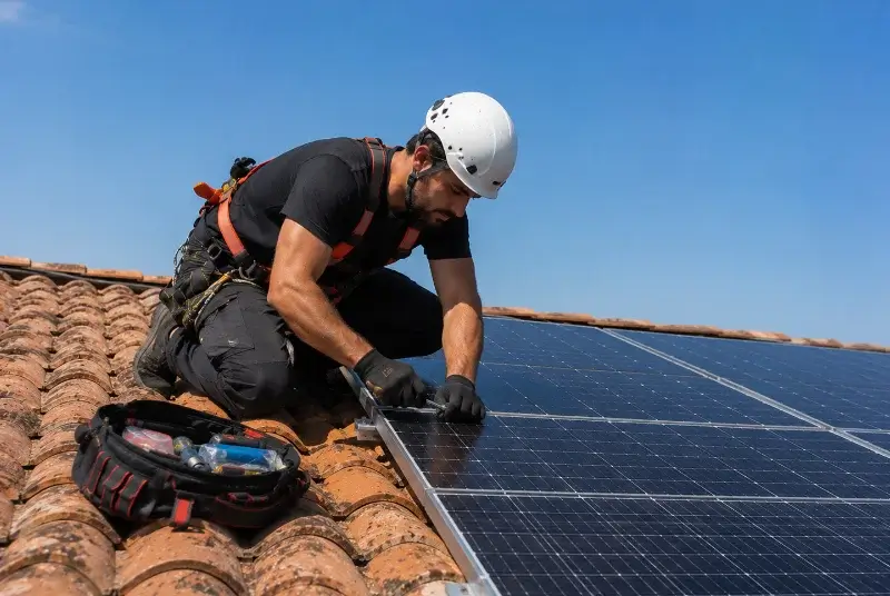 Maintenance et monitoring de panneaux solaires à Saint-Thurial